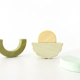 רביעיית שיחי פסטל | צעצועי עץ