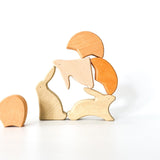 סט ארנבות בשדה