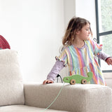 זיקית משיכה עם גלגלים