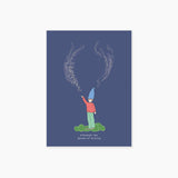 Illustrated Mini Notebook - Gnome of Wishing illustration